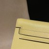 1Z/Jaune Poussin   Chevre HERMES Kelly Elan 