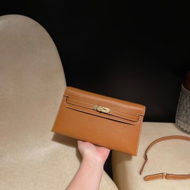 37 /Gold  Full Handmade HERMES Kelly Elan Madame  