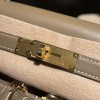 swift 18/Étoupe Grey Full Handmade エルメス Kelly Lakis32 Hermes 