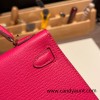 Hermes kelly20 chevre19cm I6 /Rose Extreme Gold Hardware  Full Handmade kellymini-031