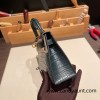 Hermes kelly20 epsom19cm Silver Hardware 1Q/Rose Confetti Silver Hardware Full Handmade kellymini-095
