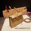 Hermes kelly20 Alligateor Crocodile 19cm 9D /Jaune Ambre Gold Hardware  Full Handmade kellymini-099