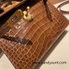 Hermes kelly20 Alligateor 89 /Black (Noir) Gold Hardware Full Handmade kellymini-103