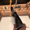 Hermes kelly20 Alligateor crocodile 24/Tabac Camel Gold Hardware Full Handmade kellymini-104