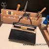 Hermes kelly20 Alligateor crocodile W0 /Vert Bosphore Silver Hardware Full Handmade kellymini-106