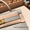 Hermes kelly20 Alligateor crocodile 89/ Black (Noir) Gold Hardware Full Handmade kellymini-107