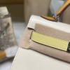 Hermes kelly20 Alligateor crocodile 8L/Beton (Béton) Gold Hardware Full Handmade kellymini-111