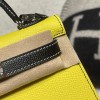  Silver Hardware  9R /Lime& 89 /Black (Noir)  Epsom   Full Handmade   Kelly mini 