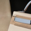 Silver Hardware   10 /Craieクレ& T0/ Blue Brume  Epsom   Full Handmade   Kelly mini 