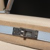 Silver Hardware   10 /Craieクレ& T0/ Blue Brume  Epsom   Full Handmade   Kelly mini 