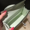 Silver Hardware   0S vertdeau  Epsom   Full Handmade   Kelly mini   