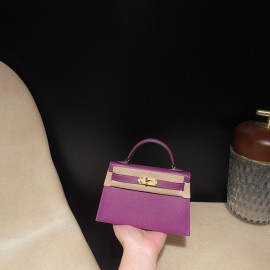 Gold HardwareP9 /Anemone  Epsom   Full Handmade   Kelly mini  