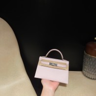 Silver Hardware   9W /Crocus Epsom   Full Handmade   Kelly mini  