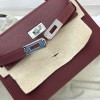 Silver Hardware   55/ Rouge H     Chevre  Full Handmade   Kelly mini   