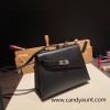 89/Black (Noir)  Silver Hardware  Double-Sided Kelly Irregular Design Veau Epson