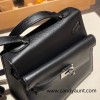 89/Black (Noir)  Silver Hardware  Double-Sided Kelly Irregular Design Veau Epson