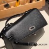 89/Black (Noir)  Silver Hardware  Double-Sided Kelly Irregular Design Veau Epson