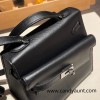 89/Black (Noir)  Silver Hardware  Double-Sided Kelly Irregular Design Veau Epson