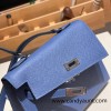 7E/Blue Brighton   Silver Hardware Double-Sided Kelly Irregular Design Veau Epson