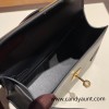 89/Black (Noir)   Gold Hardware  Double-Sided Kelly Irregular Design Veau Epson  box 