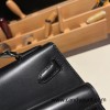  89/Black (Noir)  Silver Hardware Double-Sided Kelly Irregular Design Veau Epson box