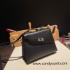 89/Black (Noir)  Silver Hardware  Double-Sided Kelly Irregular Design Veau Epson Epson