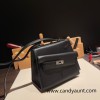 89/Black (Noir)  Silver Hardware  Double-Sided Kelly Irregular Design Veau Epson Epson