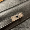 89/Black (Noir)  Silver Hardware  Double-Sided Kelly Irregular Design Veau Epson Epson