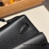 89/Black (Noir)  Silver Hardware  Double-Sided Kelly Irregular Design Veau Epson Epson