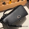 89/Black (Noir)  Silver Hardware  Double-Sided Kelly Irregular Design Veau Epson Epson
