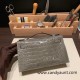 Hermes Kelly pochette Alligateor 81 /Gris Tourterelle Silver Hardware Pochette--001 Hermes Kelly pochette Alligateor 81 /Gris Tourterelle Silver Hardware Pochette--001