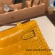 Hermes Kelly pochette Alligateor 9D /Jaune Ambre Silver Hardware Pochette--002 Hermes Kelly pochette Alligateor 9D /Jaune Ambre Silver Hardware Pochette--002