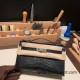 Hermes Kelly pochette Matte Alligateor 89 /Black (Noir) Silver Hardware Pochette--003 Hermes Kelly pochette Matte Alligateor 89 /Black (Noir) Silver Hardware Pochette--003