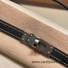 10/ Craie & ブラック 89 /Black (Noir) Silver Hardware  kelly pochette  Epsom 