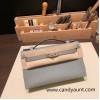  4Z /Gris Mouette  Silver Hardware  kelly pochette  Epsom 