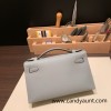  4Z /Gris Mouette  Silver Hardware  kelly pochette  Epsom 