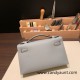 Hermes Kelly pochette epsom 4Z /Gris Mouette Silver Hardware Pochette--010 Hermes Kelly pochette epsom 4Z /Gris Mouette Silver Hardware Pochette--010