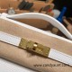 Hermes Kelly pochette epsom 01 /White (Blanc) Gold Hardware Pochette--011 Hermes Kelly pochette epsom 01 /White (Blanc) Gold Hardware Pochette--011
