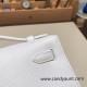 Hermes Kelly pochette epsom 01 /White (Blanc) Gold Hardware Pochette--011 Hermes Kelly pochette epsom 01 /White (Blanc) Gold Hardware Pochette--011