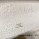 Hermes Kelly pochette epsom 01 /White (Blanc) Gold Hardware Pochette--011