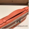  3L /Rose Tea Silver Hardware  kelly pochette  Epsom 