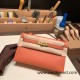 Hermes Kelly pochette Epsom 3L /Rose Tea Gold Hardware Pochette--015 Hermes Kelly pochette Epsom 3L /Rose Tea Gold Hardware Pochette--015
