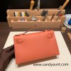  3L /Rose Tea Gold Hardware  kelly pochette  Epsom 