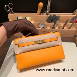  9H/Soleil Gold Hardware  kelly pochette  Epsom 