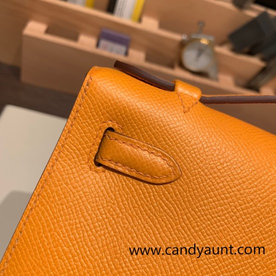 Hermes Kelly pochette Epsom 9H/Soleil Gold Hardware Pochette--016 Hermes Kelly pochette Epsom 9H/Soleil Gold Hardware Pochette--016