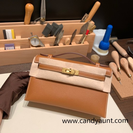 Hermes Kelly pochette Epsom 37 /Gold Gold Hardware Pochette--019 Hermes Kelly pochette Epsom 37 /Gold Gold Hardware Pochette--019