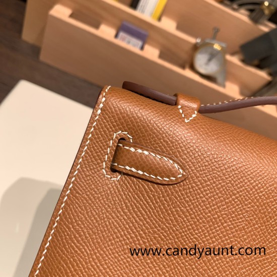 Hermes Kelly pochette Epsom 37 /Gold Gold Hardware Pochette--019 Hermes Kelly pochette Epsom 37 /Gold Gold Hardware Pochette--019