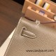 Hermes Kelly pochette Epsom 18/Étoupe Grey Silver Hardware Pochette--021 Hermes Kelly pochette Epsom 18/Étoupe Grey Silver Hardware Pochette--021