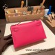 Hermes Kelly pochette epsom 8T /Rose Candy Silver Hardware Pochette--023 Hermes Kelly pochette epsom 8T /Rose Candy Silver Hardware Pochette--023