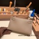 Hermes Kelly pochette swift 8C /Elephant Grey Silver Hardware Pochette--024 Hermes Kelly pochette swift 8C /Elephant Grey Silver Hardware Pochette--024